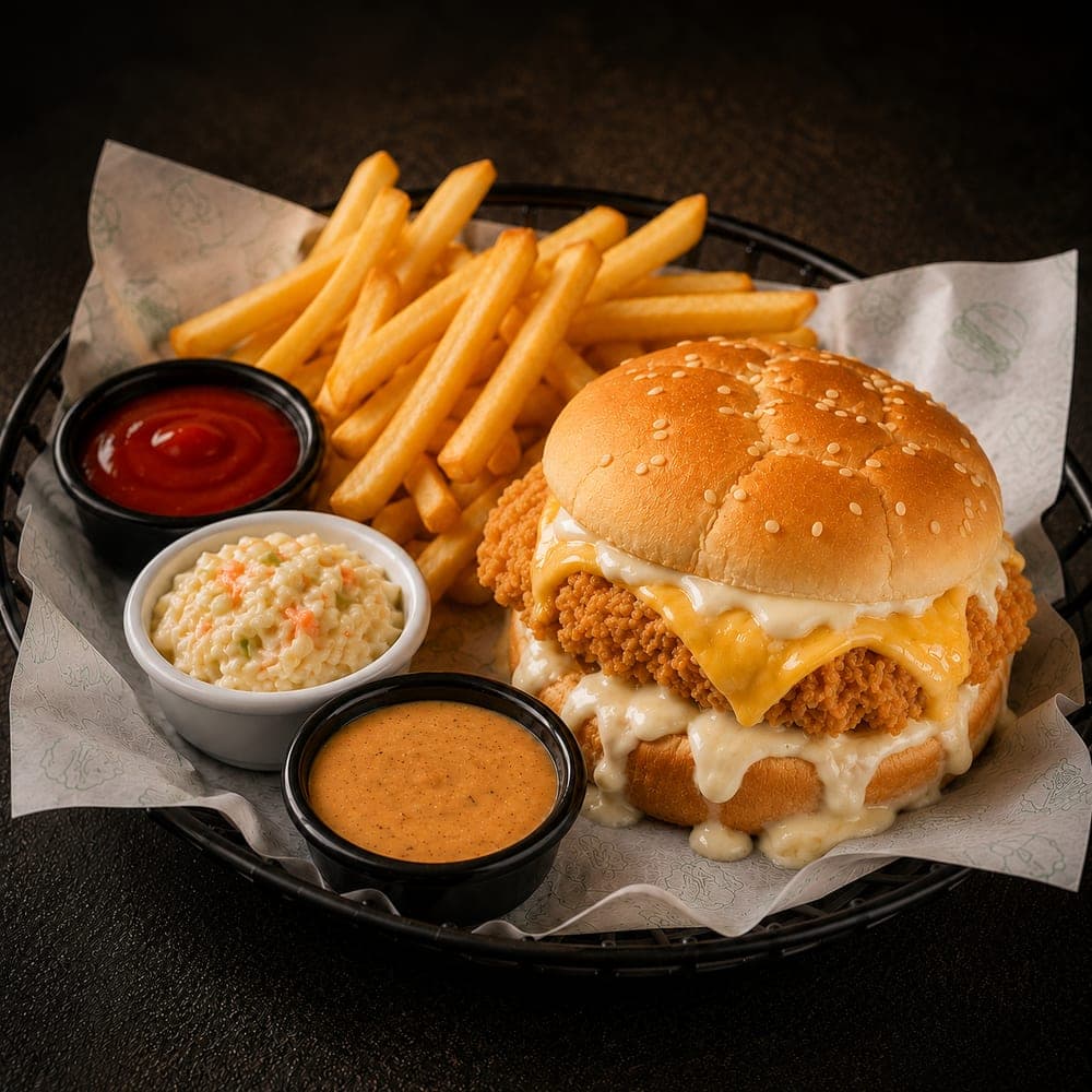 Chicken Zinger Cheese Burger