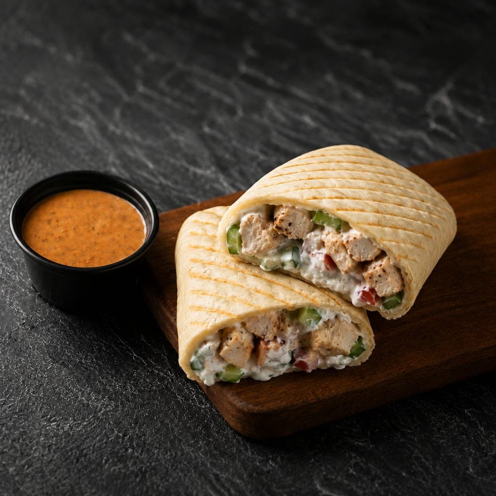 Malai Boti Pita Wrap